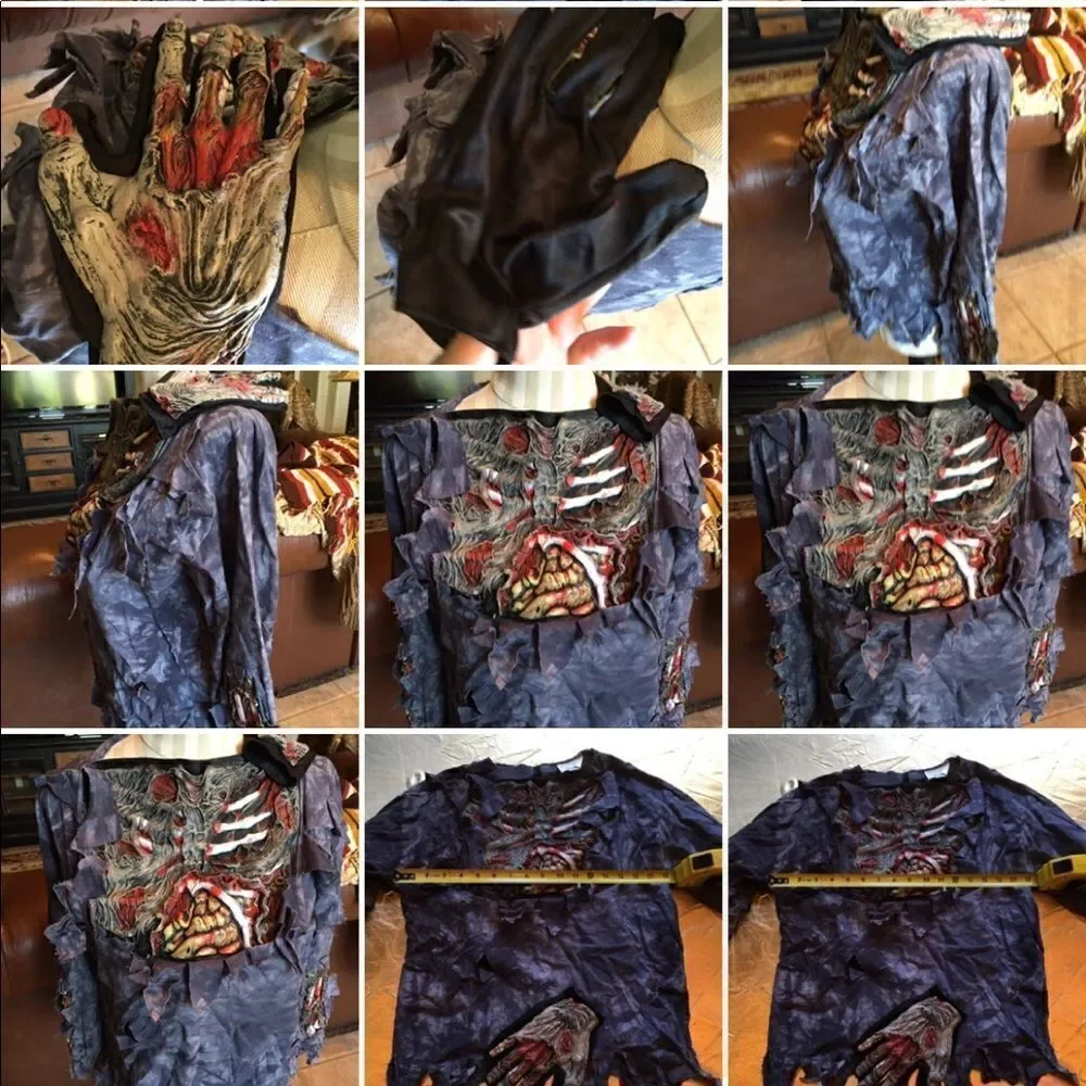 🧟‍♂️ 🎃 17 BOYS’ Zombie Top & Gloves!